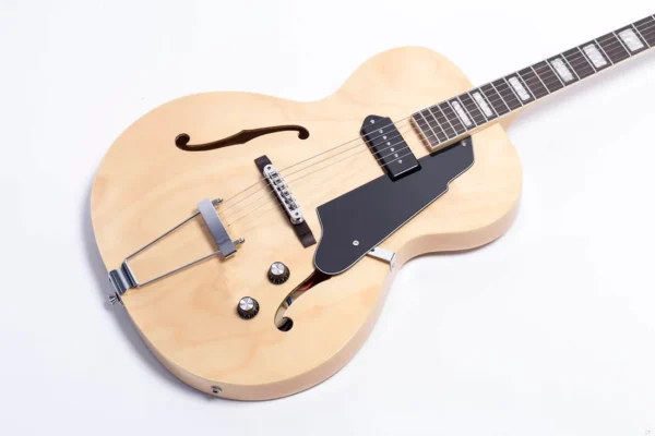 GROTE NATURAL HOLLOW BODY JAZZ ELECTRIC GUITAR GRWB-ZTNA